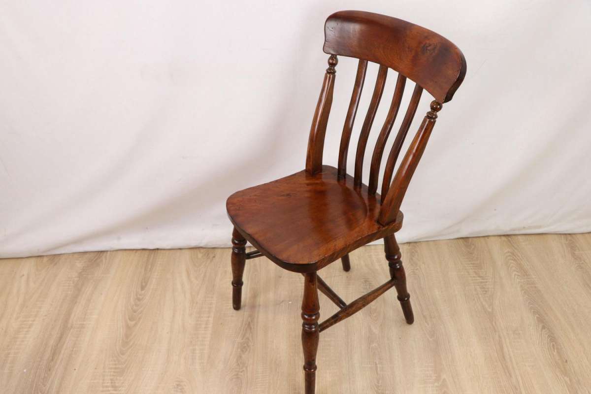 6er Set rustikale Windsor Stühle aus Massivholz im Landhausstil