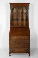 Sekretär mit Aufsatz, Schreibfläche ausgeschmückt mit Leder | Sekretär mit Aufsatz, Schreibfläche ausgeschmückt mit Leder Default - Sekretär mit Aufsatz, Schreibfläche ausgeschmückt mit Leder - Sekretäre