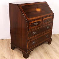 Antiker Mahagoni Sekretär mit Intarsien Antiker Mahagoni Sekretär mit Intarsien