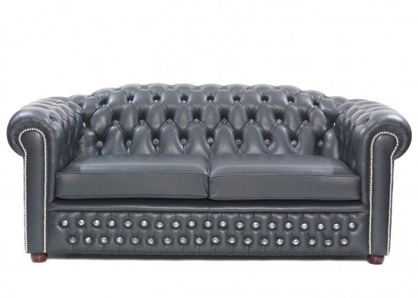Chesterfield Ledercouch Morris Antik
