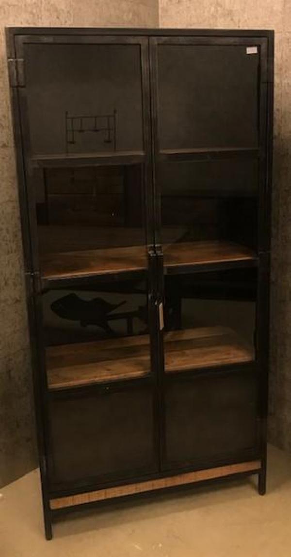 Industrial Style Vitrine Stuart, aus Metall und Massivholz | Schränke / Regale | Industrial Style | Vintage, Art Deco | Möbel