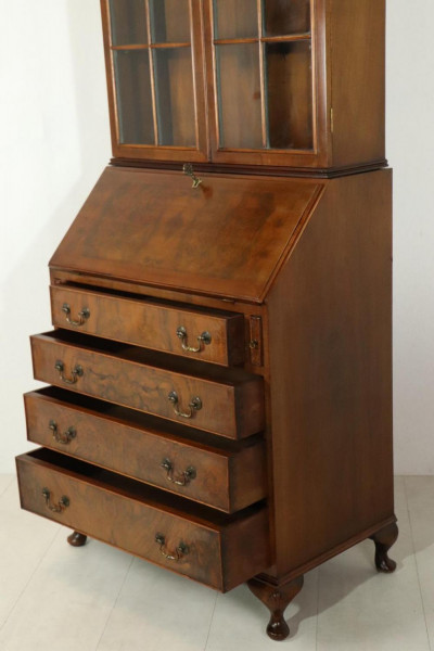 Sekretär mit Aufsatz, Schreibfläche ausgeschmückt mit Leder | Sekretär mit Aufsatz, Schreibfläche ausgeschmückt mit Leder Default - Sekretär mit Aufsatz, Schreibfläche ausgeschmückt mit Leder - Sekretäre