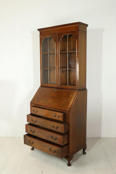 Sekretär mit Aufsatz, Schreibfläche ausgeschmückt mit Leder | Sekretär mit Aufsatz, Schreibfläche ausgeschmückt mit Leder Default - Sekretär mit Aufsatz, Schreibfläche ausgeschmückt mit Leder - Sekretäre